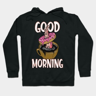 Good Morning Coffee & Donut Kraken Hoodie